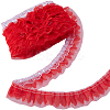 10M Polyester Flower Lace Ribbon with Paillettes OCOR-GF0003-34A-1