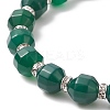 Dyed Natural Agate Beaded Stretch Bracelet BJEW-JB09179-01-4
