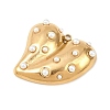 304 Stainless Steel & ABS Plastic Imitation Pearl Pendants STAS-Z185-03G-02-2