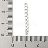 Brass Pave Cubic Zirconia Three Flat Round Links Connector Charms KK-P277-52D-A-4