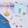 Alloy Enamel Pendant Locking Stitch Markers HJEW-AB00170-4