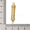 Rack Plating Brass Micro Pave Cubic Zirconia Hollow Column Links Connector Charms ZIRC-F142-50B-G01-3