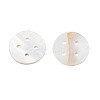Natural Freshwater Shell Buttons SHEL-N026-179-4