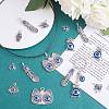 25Pcs 5 Style Alloy Enamel Pendants FIND-SZ0002-88-5