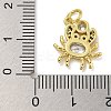 Marine Theme Rack Plating Brass Micro Pave Cubic Zirconia Pendants KK-I718-28G-01-3