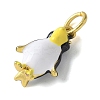 Brass Enamel Pendants KK-D350-01B-2
