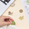 4Pcs Butterfly Brass Bookmarks AJEW-WH20054-145-3