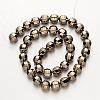 Electroplate Non-magnetic Synthetic Hematite Bead Strands G-F300-30-06-2