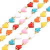 Ion Plating(IP) 304 Stainless Steel Heart Link Chains STAS-N092-126-1