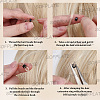500Pcs Silicone Hair Coil Cuffs OHAR-SP0001-14B-3
