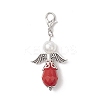 Angel ABS Plastic Imitation Pearl & Acrylic Pendants Decorations HJEW-JM03638-4