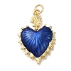 Rack Plating Brass Enamel Pendants KK-I720-27G-04-1