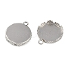 Non-Tarnish 304 Stainless Steel Pendant Cabochon Settings STAS-Z070-01P-04-2