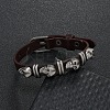 Alloy Skull Rivets Bracelet BJEW-C037-03B-2