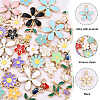 20Pcs 5 Styles Random Color Alloy Enamel Charms ENAM-YW0004-79A-4