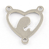 Tarnish Resistant 201 Stainless Steel Chandelier Component Links STAS-R064-36-1
