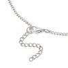 316 Stainless Steel Heart Oval Flat Round Locket Pendant 304 Stainless Steel Twisted Chain Necklaces NJEW-JN05839-7