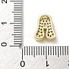 Brass Micro Pave Cubic Zirconia Charms KK-I382-06G-4