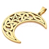 304 Stainless Steel Pendants STAS-R134-03G-2