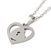 Non-Tarnish 306 Stainless Steel Pendant Necklace for Women NJEW-Q772-01P-10-2
