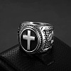 304 Stainless Steel Hand of God Figer Rings for Men FS-WG7F807-06-1