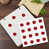 8 Sheets Plastic Waterproof Self-Adhesive Picture Stickers DIY-WH0428-052-4