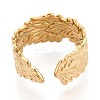 Ion Plating(IP) 304 Stainless Steel Cuff Rings for Women RJEW-N052-07G-3