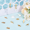10Pcs 304 Stainless Steel Stud Earring Findings STAS-SP0001-88B-G-3