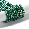 Electroplate Glass Bead Strands EGLA-J028-4x4mm-AB14-2