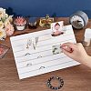 7-Slot Wooden Place Card Display Stands ODIS-WH0029-52D-4