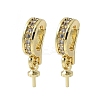Brass Micro Pave Cubic Zirconia Pendants Bails KK-D324-05G-1