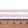 Baking Electroplate Glass Beads Strands DGLA-A039-J4mm-B26-4