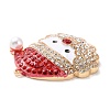 Christmas Zinc Alloy Rhinestone Pendnats LS-PALLOY-K008-01E-KCG-3