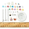 DIY Alloy Enamel & Glass & CCB Plastic Bracelets Jewelry Making Kits DIY-FS0007-50-5