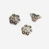 Tibetan Style Alloy Flower Bell Filigree Bead Caps X-PALLOY-ZN3282-AS-RS-1