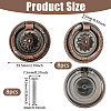 8Pcs Flower Zinc Alloy Cabinet Handles AJEW-FH0006-30A-2