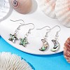Natural Abalone Shell/Paua Shell Dangle Earring EJEW-JE05915-2