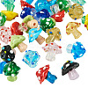 30Pcs 15 Colors Handmade Lampwork Bumpy Beads LAMP-TA0002-39-3