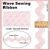 10 Yard Polyester Wavy Fringe Trim Ribbon SRIB-GF0001-38G-2