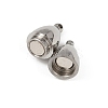 304 Stainless Steel Magnetic Clasps STAS-C127-14P-2