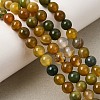 Natural Striped Agate/Banded Agate Beads Strands G-Z060-A01-A18-2
