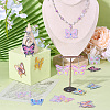DIY Butterfly Dangle Earring Making Kit DIY-TA0006-34-7