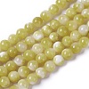 Natural Persian Jade Beads Strands G-E531-C-19-1