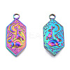 Ion Plating(IP) 201 Stainless Steel Pendants STAS-N098-254M-1
