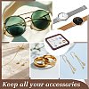 Square Wooden Organizer Display Jewelry Plates ODIS-WH0099-221D-5