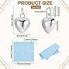 2Pcs 925 Sterling Silver Pendants STER-BC0002-83A-S-2