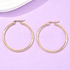 Ring 304 Stainless Steel Big Hoop Earrings X-EJEW-N0016-11G-F-5