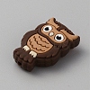 Owl Food Grade Eco-Friendly Silicone Beads LS-SIL-WH0019-26E-2