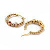 304 Stainless Steel Beaded Hoop Earrings LS-EJEW-G368-05G-3