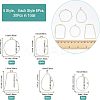 30Pcs 5 Styles Alloy Open Back Bezel Pendants FIND-CA0006-15-2